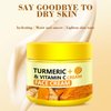Krmspe Turmeric Vitamin C Face Cream, Vitamin C Face Moisturizer Natural Turmeric Skin Facial Moisturizer Evens Tone Hydrating Anti-aging for Normal, Dry, Oily & Combination Skin 1.75 FL OZ