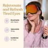 Heated Eye Mask for Dry Eye Relief - Stye Eye Treatment, Warming Eye Mask for Dry Eyes Mask Warm Compress for Eyes, Sinus Mask Heated Eye Patch - Dry Eye Mask with Moist Heat Electric Warming - Black