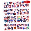 85 PCS America USA Temporary Tattoos Freedom Party Themed Patriotic Birthday Party Decorations Favors Supplies Decor American Flag 4th of July Tattoo Stickers for Kids Adults Prizes