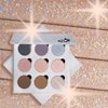 BaeBlu Glitter Mirror Empty Magnetic Reusable Eyeshadow Makeup Palette Case with Cover