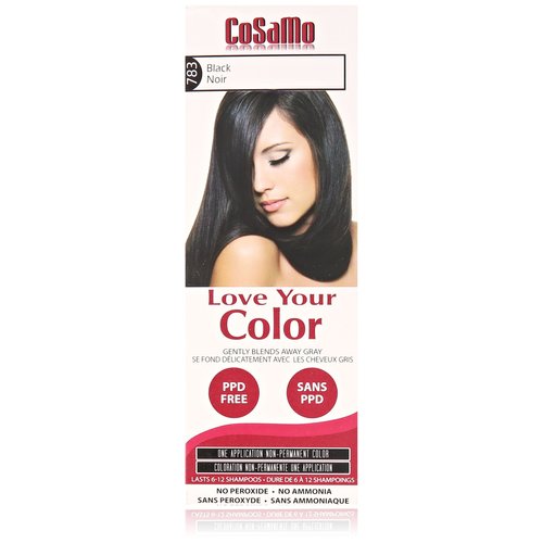 Love Your Color Cosamo Non Permanent Hair Color, Black
