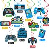 TMCCE 48 PCS Video Game Party Supplies,Gamer Birthday Party Supplies Hanging Swirl Decorations for Video Game Birthday Party Supplies Decorations for Boy