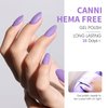 CANNI 6Pcs 9ml Hema-Free Purple Gel Polish,Dark Purple Gel Nail Polish Set,Light Purple Violets Colors Gel Polish Kit, Soak Off LED Nail Gel Manicure Kit DIY at Home Salon Gifts for Women Girls
