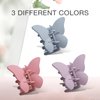 3Pcs Butterfly Hair Clips, Medium-Sized Matte Hair Claw Clips, 2.2inch Hair Clips for Thin, Fine, and Thick Hair, Ideal Hair Accessory for Girls & Women（B#）