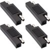 zdyCGTime 4Pack SAE Connector SAE Polarity Reverse Adapter 1.9"x0.28" Gender Charger, Solar Panel Battery Power Charger SAE Male to Male Plug Changer Adapter