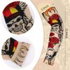 FASOTY Tattoo Sleeves for Men Women, Temporary Tattoo Sleeves 12Pcs Set Arts Fake Slip On Tattoo Arm Sleeves for Men Women (Pattern C)