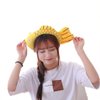 ZHOUMEIWENSP Funny Yellow Fish Stylish Plush Face Wash Makeup Elastic Hair Band Headband Party Hairband for Women (Yellow Fish)