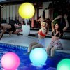 3 otters 3PCS Light Up Beach Balls, 16" Glow Pool Balls with Remote Control LED Beach Ball Inflatable Beach Toy for Kids Summer Parties Pool Decorations