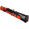 BRUBAKER "Superfunction Combo Ski Boot Bag and Ski Bag for 1 Pair of Ski up to 190 cm, Poles, Boots and Helmet - Orange Black