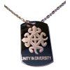 International Symbol for Unity in Diversity Logo Symbols - Military Dog Tag Luggage Tag Key Chain Metal Chain Necklace