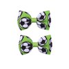 Soccer Hair Bow Clips Football Hair Clips Pin Sport Bow Soccer Hair Barrettes Pin BBG62 (Set-A)