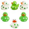 The Dreidel Company St. Patrick's Holiday Rubber Duck Toy Duckies for Kids, Bath Birthday Gifts Baby Showers Summer Beach and Pool Activity, 2" (12-Pack)