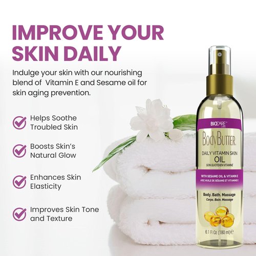 Biocare Daily Vitamin Body Oil with Sesame Seed Oil and Vitamin E