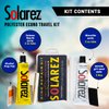 SOLAREZ UV Cure Surfboard Ding Repair Econo Travel Kit - Polyester Resin and Polyester Microlite Filler + Sanding pad + Spreader Card - Repair on The Go! ~Made in The USA