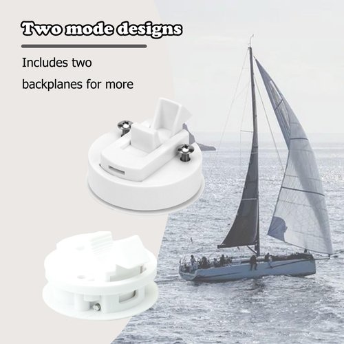 Slam Latch 2'' Flush Pull Latch White Plastic Handle for Hatch Door Cabinet Hardware on RV Boat Camper Trailer,Pack of 2