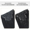 ABH AMAZINGBEAUTY HAIR Seamless Clip in Hair Extensions Human Hair Yaki Straight Brazilian Virgin Hair Clip in Hair Extensions 120G Yaki Straight Seamless Clip ins for Black Women 12 Inch 7Pcs Black