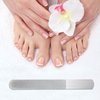 6 Pieces Metal Nail File Diamond Nail File Stainless Steel Sapphire Nail File Double Side Metal Fingernail File Manicure Files for Salon Home and Travel