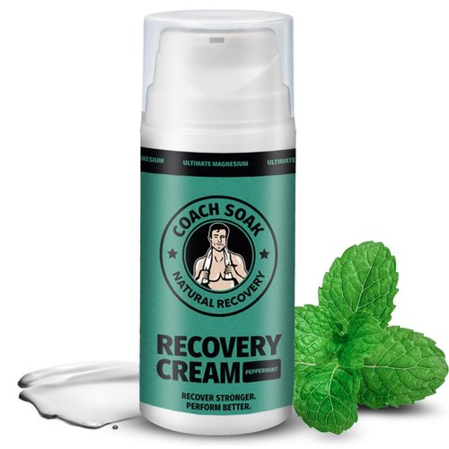 Coach Soak Magnesium Lotion with MSM - Natural Recovery Cream with Magnesium Chloride &amp; Vitamin C...