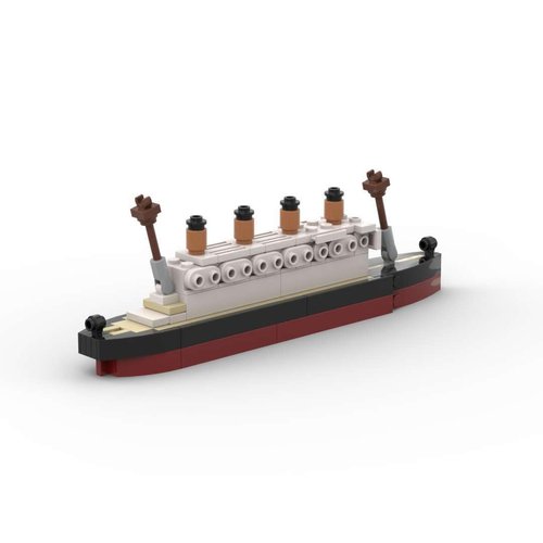 MIKEMENG 117pcs MOC Building Blocks Titanic Break Toy Bricks Building Set Classic Toy Bricks,STEM Gift Toys for Kids Boys Girls