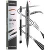 DEFSAP Microblading Eyebrow Pen, Curved Eyebrow Pencil 2-in-1 Dual-Ended Eyebrow Pencil 2-Fork-Tip and Single Tip Creates Natural Eyebrows (Black)