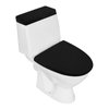 AZHCHKE Toilet Lid Cover and Toilet Tank Lid Cover, Bathroom Toilet Lid Seat Cover Set, Stretch Washable Spandex Fabric Toilet Protector Cover, Fits Most Toilet Tanks & Lids