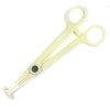 MallGoodies Disposable Acrylic Septum Ring Piercing Clamp Forcep Tube Tunnel Barrel with Ratchet for Nose