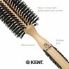 Kent PF03 Round Curling Brush with Hard Natural Boar Bristle - Hair Drying Brush, Round Hair Brush, and Blowout Brush - Small Round Brush for Dry Hair - For Shoulder Length or Shorter Hair (1.8" Head)