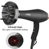 Hair Dryer 1875W, Negative Ionic Fast Dry Low Noise Blow Dryer, Professional Salon Hair Dryers with Diffuser, Concentrator, Styling Pik, 2 Speed and 3 Heat Settings