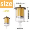 Taiss Gas Inline Fuel Filter, Fits 3/8" Fuel Line,Widely Used In Cars, Motorcycles, Trucks And Gasoline Powered Engines etc.