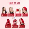 Nisha Cosglam Vegan And Cruelty Free Semi Permanent Hair Color, Bright Red Hair Dye With Infused Conditioner | No Ammonia, Hair Highlights For Long Hair -120g / 4.06 Fl Oz (#23 Valentine Red)