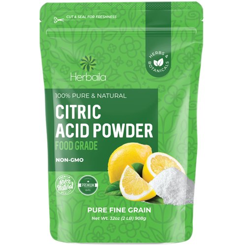 Citric Acid Powder, 2 lb. Citric Acid for Bath Bombs, Citric Acid Food Grade, Non GMO Citric Acid Bulk, Food Grade Citric Acid Powder Cleaning, Citric Acid for Cheese Making and Canning. 2 Pounds.