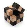 BSIRI Snake 3D Wooden Puzzle Classic Games (M Size) and Mind Puzzles for Adults in Hand with Wooden Cube Designs of Magic Game for Educational Brain Games for Kids to Challenges Brain Teasers Puzzles