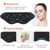 AMAZKER Sleep Eye Mask for Men Women 3D Contoured Cup, Concave Molded, Block Out Light, Molded Soft Comfort Eye Shade with Adjustable Strap for Travel (KT-Black, 1 Count (Pack of 1))