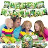 Pikmin Birthday Party Supplies-41pcs Pikmin Party Tableware Party Supplies Include Banner Party Plates and Napkins Tablecloth for Boys/Girls Kids Game Theme Birthday Party Decorations