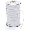Elastic Band for Sewing, 1/4 Inch 40 Yards White Knit Elastic Bands High Elastic Cord for Sewing Waistband and Pants Waist