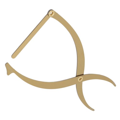 Jauarta Eyebrow Stencil Microblading Ruler Stainless Steel 3 Point Positioning Golden Ratio Symmetrical Measuring Tool Eyebrow Ruler (Gold)