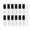 12PCS 3ml Empty Clear Mini Lip Gloss Tube Empty Lip Balm Cute Bottle Cosmetic Travel Gloss Container with Lid for Lipstick Samples