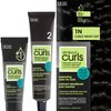 All About Curls 1N Curls Night Out Permanent Hair Color (Prep + Protect Serum & Hair Dye for Curly Hair) - 100% Grey Coverage, Nourished & Radiant Curls