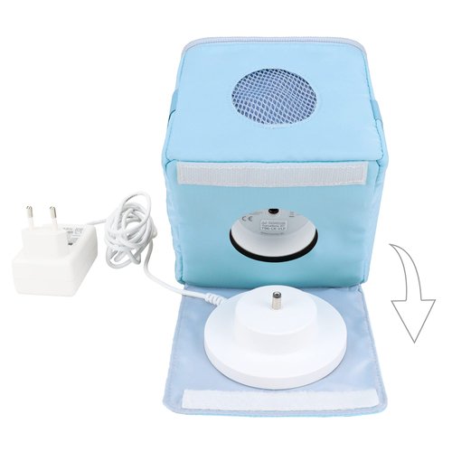 Annmore Carrying Case for Toniebox and Tonies Characters, Blue Tote Bag for Creative Tonies Figures, Kids Bag for Tonies Box Starter Set, Boys and Girls Christmas Birthday Gift