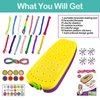 Friendship Bracelet Making Kit Toys, Ages 7 8 9 10 11 12 Year Old Girls Gifts Ideas, Birthday Present for Teen Girl, Arts and Crafts String Maker Tool, Bracelet DIY, Kids Travel Activity Set