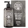 Beard Wash Shampoo w/Argan & Jojoba Oils - Softens & Strengthens - Natural Peppermint and Eucalyptus Scent - Beard Shampoo w/Beard Oil (17 oz Shampoo)
