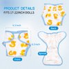 Reborn Baby Dolls Diapers & Swaddle Blanket & Hat for 17-22 inch Reborn Dolls Clothes Accessories 3 Pcs Set