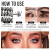 Hermosa Charlotte Charm Lash Clusters 40D-D-8-16MIX 72 Clusters False Eyelash 20D 30D 40D Individual Lashes Cluster DIY Eyelash Extensions at Home HMFD14