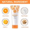 3 Pcs Orange Exfoliating Gel Scrub Face Body Skin Peeling Gel Face Scrub Deep Cleansing Moisturizing Facial Exfoliator 50g