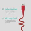 Classy Chargers MFI Certified Lightning Cable | 6FT Charging Cable Supports iPhone & iPad Devices (Red)