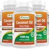 Best Naturals Extra Virgin Coconut Oil 1000 mg Softgel, 180 Count (180 Count (Pack of 3))