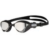 ARENA Unisex Adult Cobra Tri Swimming Goggles for Triathlon and Fitness Swipe Anti-Fog Wide Vision Mirror Lens, Silver/Black