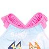 Bluey & Bingo Little Girls One-Piece Bathing Suit Pink/Blue 5-6
