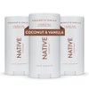 Native Deodorant Contains Naturally Derived Ingredients, 72 Hour Odor Control | Deodorant for Women and Men, Aluminum Free with Baking Soda, Coconut Oil and Shea Butter | Coconut & Vanilla, 3-Pack