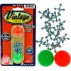 JA-RU Vintage Toys Double Metal Jacks Set (1 Pack) w/ 16 Jax & 2 Bouncy Balls. Classic Mini Game for Kids. Bulk Party Favors, Pinata Filler, Birthday Stocking Stuffers. Cat Toy 950-1B
